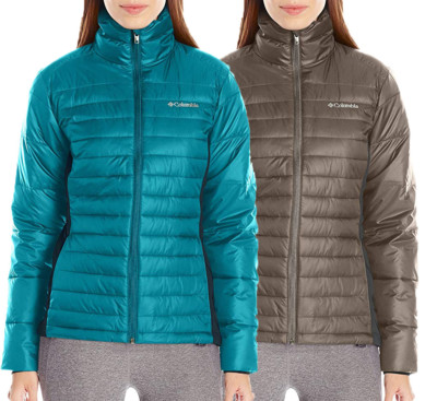 columbia women's powder pillow hybrid long jacket